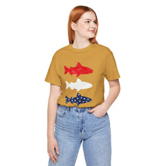 Patriotic Trout T-Shirt — Red White & Blue Fish Tee