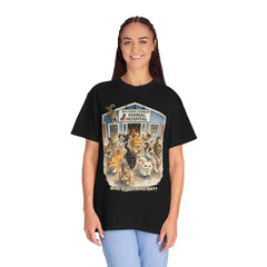 Front Graphic "Who Let the Cats Out?" Baldwin Harbor Animal Hospital Cute Vet Clinic T Shirt