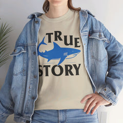 Amputee Humor Shark Attack  - Unisex Heavy Cotton Tee