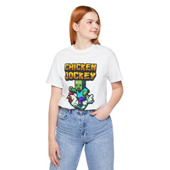 Video Game Chicken Jockey Tee - Unisex Short Sleeve T-Shirt