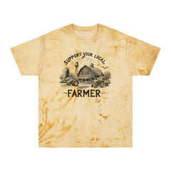 Support Your Local Farmer Graphic Unisex Color Blast T-Shirt