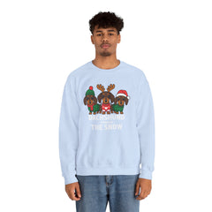 Dachshund Through The Snow - Unisex Heavy Blend™ Crewneck Sweatshirt