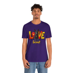 Personalized Love Your Dog T-Shirt — Designed with your dogs name and picture Graphic Tee