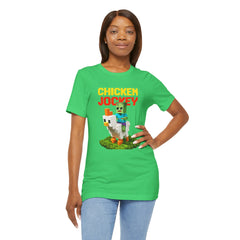 Video Game Chicken Jockey Tee - Unisex Short Sleeve T-Shirt