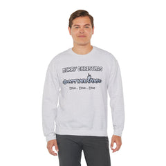 Bolder Font MERRY  CHRISTMAS Submarine Brotherhood -Unisex Crewneck Sweatshirt