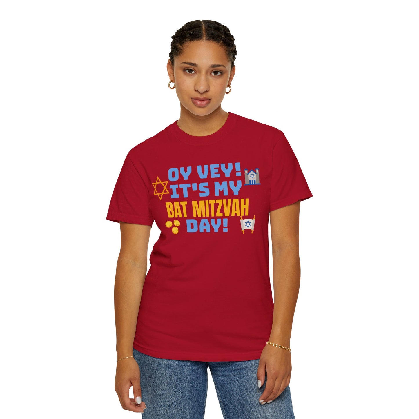 Oy Vey It's My Bat Mitzvah Day, Comfort Colors, Graphic Unisex T-shirt