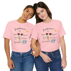 Summer Is — Graphic Tee (Sunglasses, Ice Cream & Sandals)
