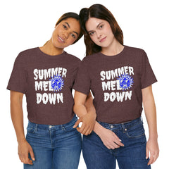 Summer Meltdown Graphic Tee — "Summer Melt Down" Sun Design