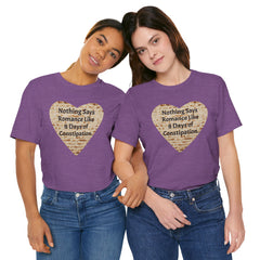 Funny Matzah Heart Constipation Quote For Passover Unisex Tee