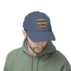 Funny Leg Amputee Quote - distressed unisex cap