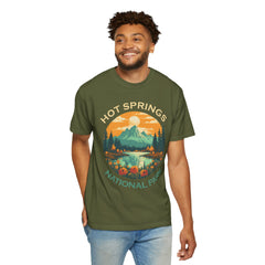 Hot Springs National Park Graphic, Comfort Colors Soft Relaxed Fit Unisex Garment-Dyed T-shirt