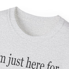I'm Just Here For the Snacks Mahjong Tiles Unisex Ultra Cotton Tee / See our matching Coffee Mugs