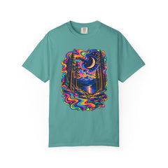Mystical Psychedelic Moonlit Forest T-Shirt