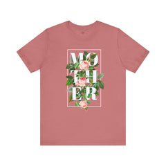 Floral Tee - Unisex Jersey Short Sleeve Tee - Mother In The Flowers, Positive Vibes