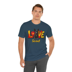 Personalized Love Your Dog T-Shirt — Designed with your dogs name and picture Graphic Tee