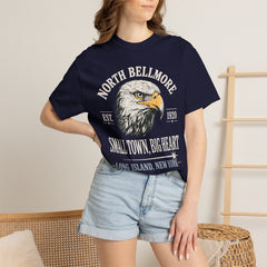 Your Home Town Personalized Eagle T‑Shirt — "Small Town, Big Heart"