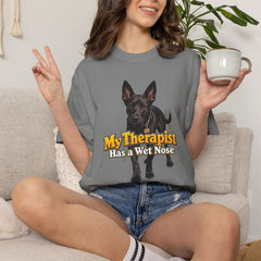 My Therapist Has a Wet Nose Personalized with your dog(s) image T-Shirt