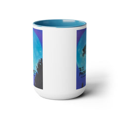 ET Phone Home Mug: 15oz Two-Tone, Retro Movie, Pop Culture Gift