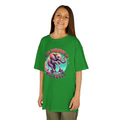 Graphic Kids Tee - Big Wheels Big Feels Elephant