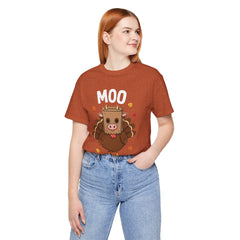 Funny Thanksgiving Turkey Moo T‑Shirt - Unisex Tee