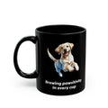 Golden Retriever Black Mug (11oz, 15oz), Brewing Pawsitivity In Every Cup