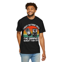 Retro Gamer Unisex T-Shirt - "I Went Outside Once"