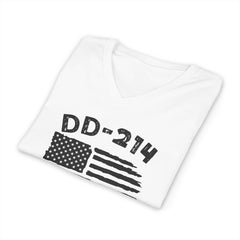DD 214 Alumni Unisex Jersey Short Sleeve V-Neck Tee