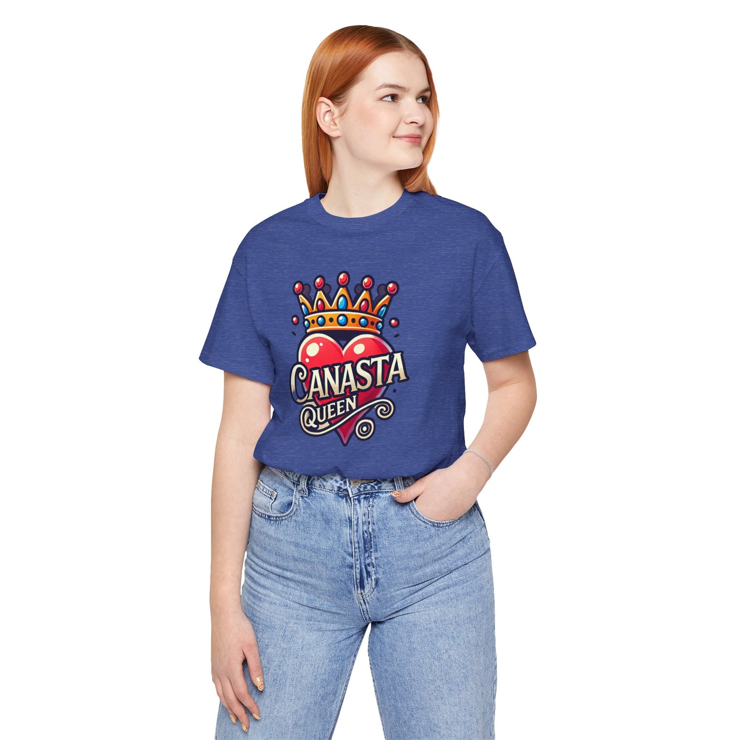 Canasta Queen Crown and Heart - Graphic Unisex Tee