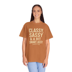 Classy Sassy T-shirt, Unisex Casual Top, Statement Tee, Gift for Her, Fashion Apparel, Birthday Humor Shirt
