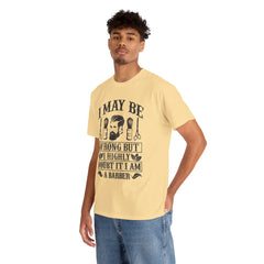 Humorous Barber Tee, Funny Barber Gifts, Unisex Cotton Shirt, Barber Appreciation, Father's Day Gift Tee, Hair Stylist T-Shirt