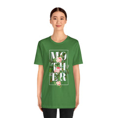 Floral Tee - Unisex Jersey Short Sleeve Tee - Mother In The Flowers, Positive Vibes