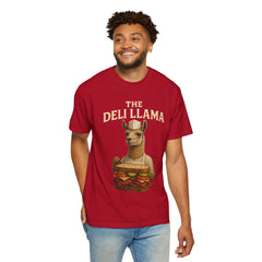 Funny Deli Llama Unisex T-Shirt - Perfect for Foodies and Animal Lovers