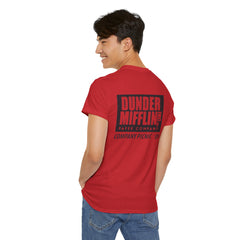 Scranton Unisex Heavy Cotton Tee - Retro Dunder Mifflin Design for Nostalgic Fans