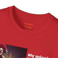My Missing Limb? It Was A Crazed Clown With A Chainsaw! - Unisex T Shirt | Amputee Humor, Limb Awareness, Prosthetic Apparel, Amputee Gift