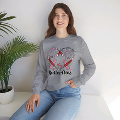 You Give Me Butterflies - Unisex Heavy Blend™ Crewneck Sweatshirt