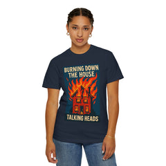 Retro Music-Inspired Unisex T-Shirt - Burning Down the House Design