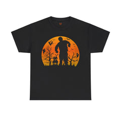 HAUNTED HOUSE ZOMBIE! Graphic Unisex Heavy Cotton Tee