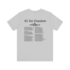 41 For Freedom FBM Fleet Ballistic Missile Submarine Unisex Jersey Short Sleeve Tee