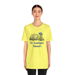 Éí Aanighóó Áhoolé Navajo The Truth Is Out There UFO Unisex Short Sleeve Tee