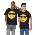 Emoji With Sunglasses - Graphic Unisex Jersey Short Sleeve Tee