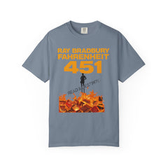 Fahrenheit 451 Graphic T-shirt, Unisex Book Lover Tee, Literary Gift, Reading Enthusiast Apparel, Ray Bradbury Merch, Cozy Casual Wear