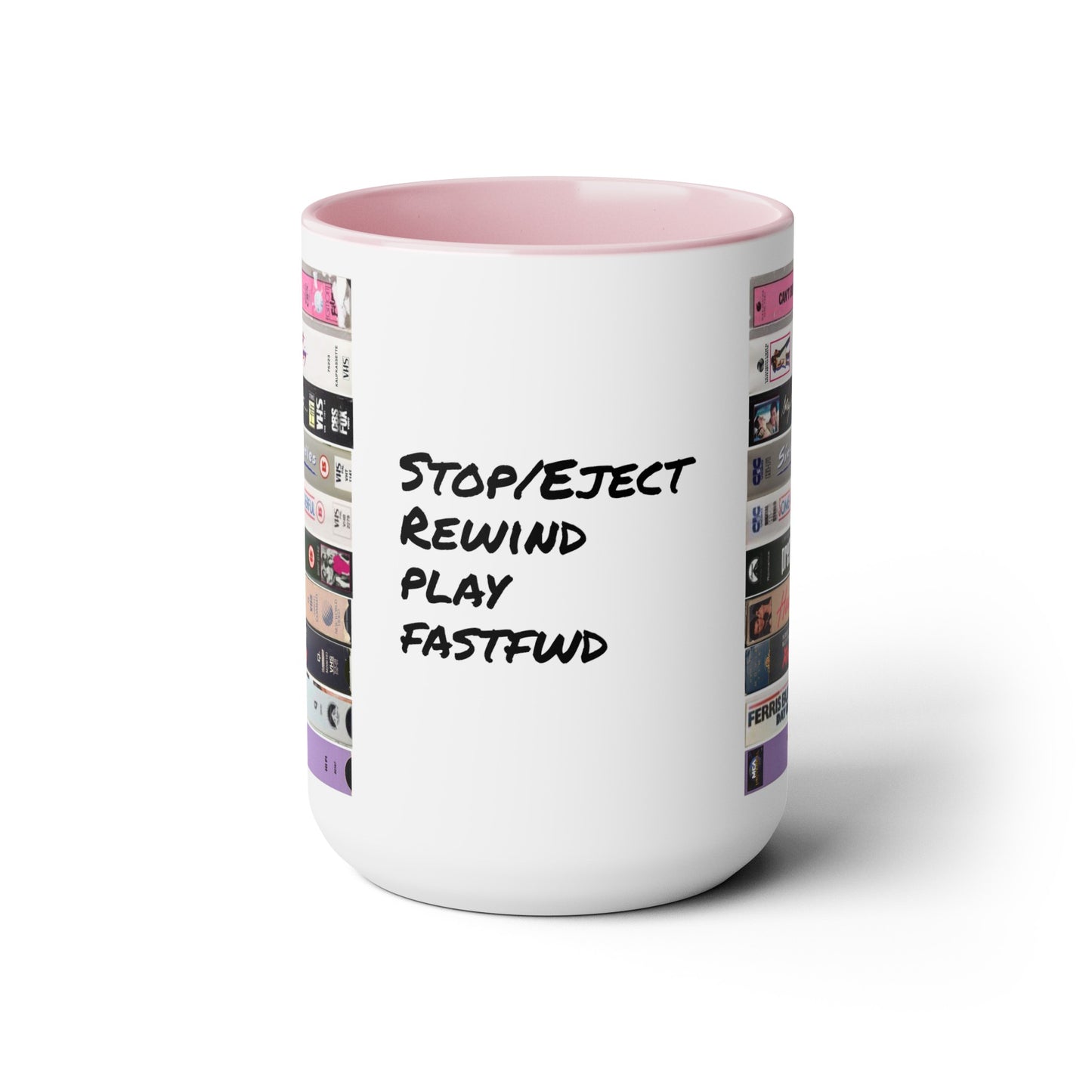 80s Movie Mug: Stop, Eject, Rewind, Play, FFwd