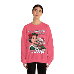All I Want For Christmas Is Dogs - Unisex Heavy Blend™ Crewneck Sweatshirt