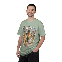 Front Graphic "Who Let the Cats Out?" Baldwin Harbor Animal Hospital Cute Vet Clinic T Shirt