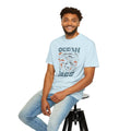 Whales and Dolphins, Ocean Vibes -  Graphic Unisex Garment-Dyed T-shirt