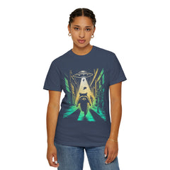 Raccoon UFO Funny Comfort Colors Graphic T-Shirt
