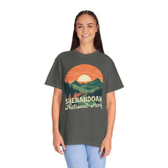 Shenandoah National Park Graphic, Comfort Colors Soft Relaxed Fit Unisex Garment-Dyed T-shirt