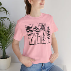 Nature-Inspired Unisex Jersey Tee, Tree Graphic T-Shirt, Eco-Friendly Fashion, Gift for Nature Lovers, Casual Wear, Outdoor Adventure