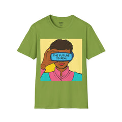 The FUTURE Is REAL Pop Art Woman Unisex Softstyle T Shirt