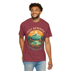 Hot Springs National Park Graphic, Comfort Colors Soft Relaxed Fit Unisex Garment-Dyed T-shirt